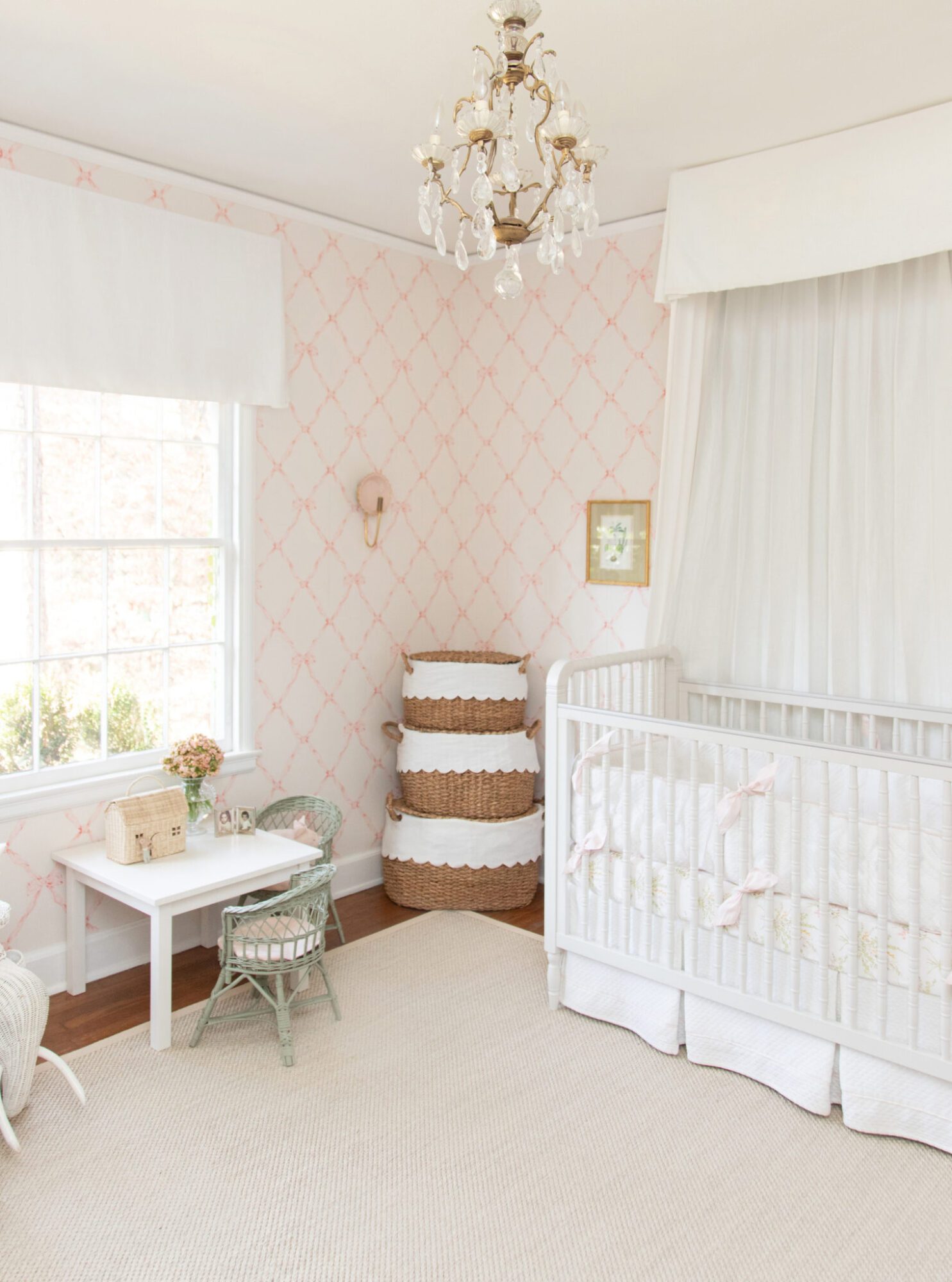 nursery-ralph-lauren-matilda-ribbon-wallpaper-pink-bows - The Glam Pad
