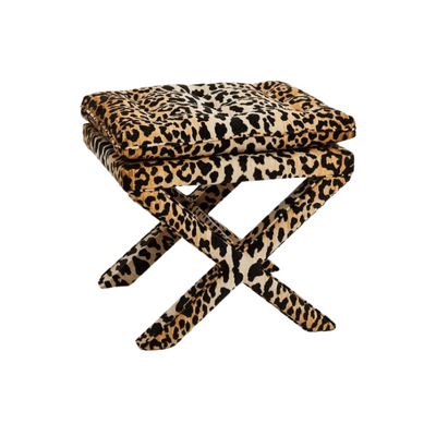 Leopard Ottoman