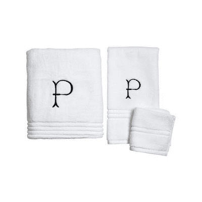 Monogram Bath Towel Set