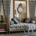 Patricia McLean Interiors, Inc. blue and white bedroom kips bay dallas