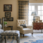 Patricia McLean Interiors, Inc. classic blue white traditional bedroom kips bay dallas