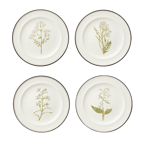 Lilac Flowers Salad Plates