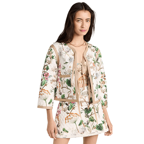 Reversible Quilted Floral Jacket