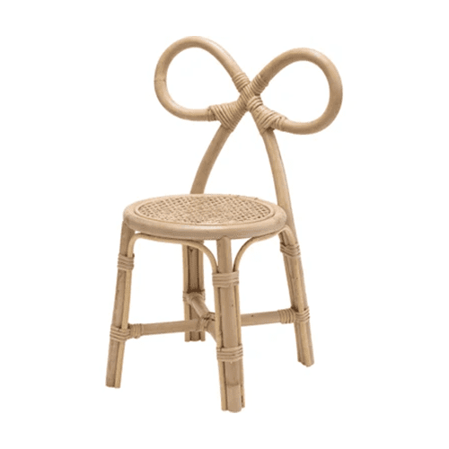 Toddler Rattan Bow Chair