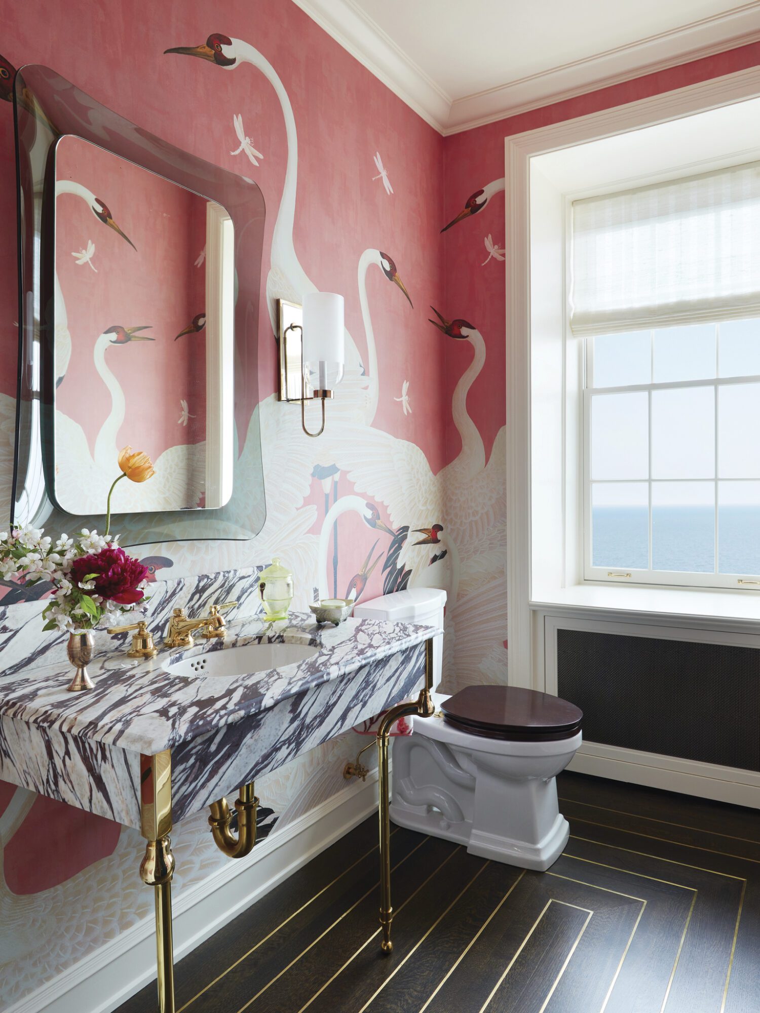 gucci-heron-wallpaper-pink-bird - The Glam Pad