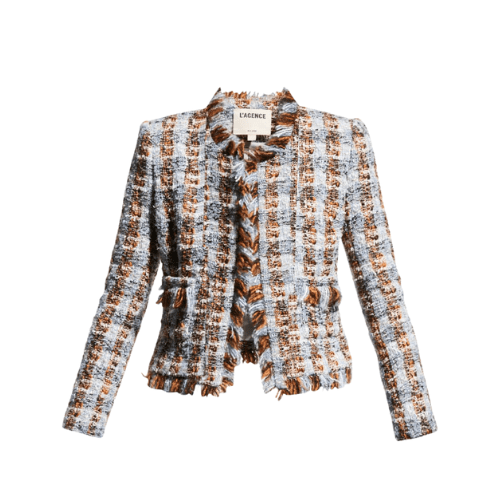 Wool Fringe Trim Blazer main image 1