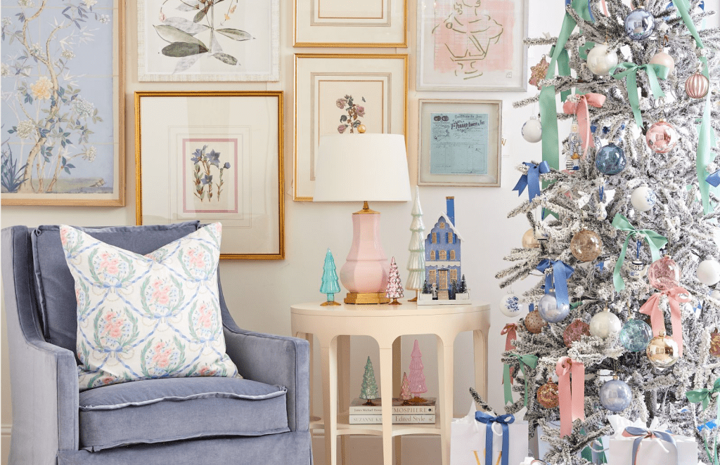 Pretty Pastel Christmas Decor - The Glam Pad
