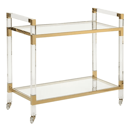 Acrylic Bar Cart