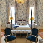 blue-toile-bedroom-canopy-bed-traditional-style-curtains