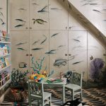 de-Gournay-hand-painted-wallpaper-Hannah-Cecil-Gurney-the-glam-pad-fish