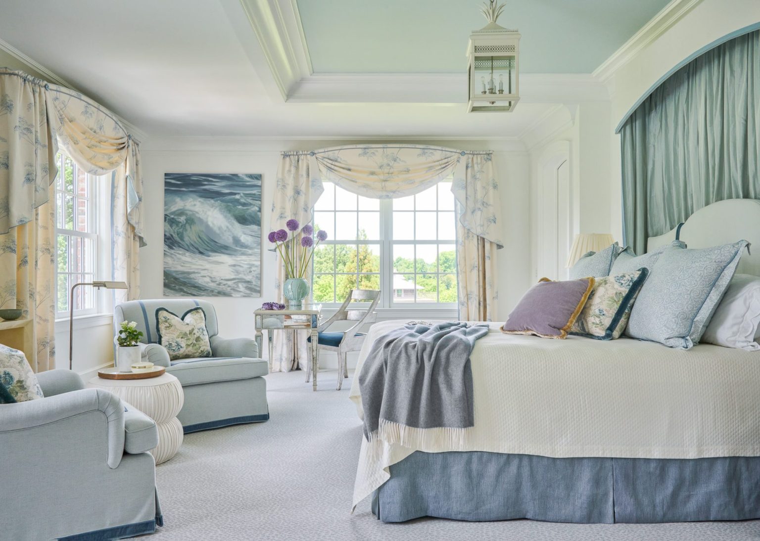 Rhapsody in Blue: A Serene Bedroom Suite - The Glam Pad