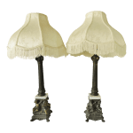 the-glam-pad-pair-antique-victorian-putti-cherub-gold-metal-marble-claw-foot-table-lamps-with-shades-6431