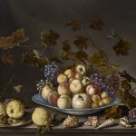 BALTHASAR VAN DER AST, Fruit in a kraak porcelain dish with quinces, roses, shells and insects