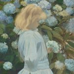 Jacques-Émile Blanche (FRENCH, 1861-1942), La petite fille aux hortensias