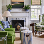 gray-walker-interior-design-north-carolina-the-glam-pad-living-room-blue-delft-tile-fireplace