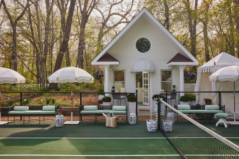 Mark D. Sikes x Pottery Barn, the Lake Forest Showhouse & Gardens Tennis Hut, and the Chelsea Flower Show