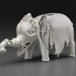 Elephant Wine Dispenser, ca. 1740