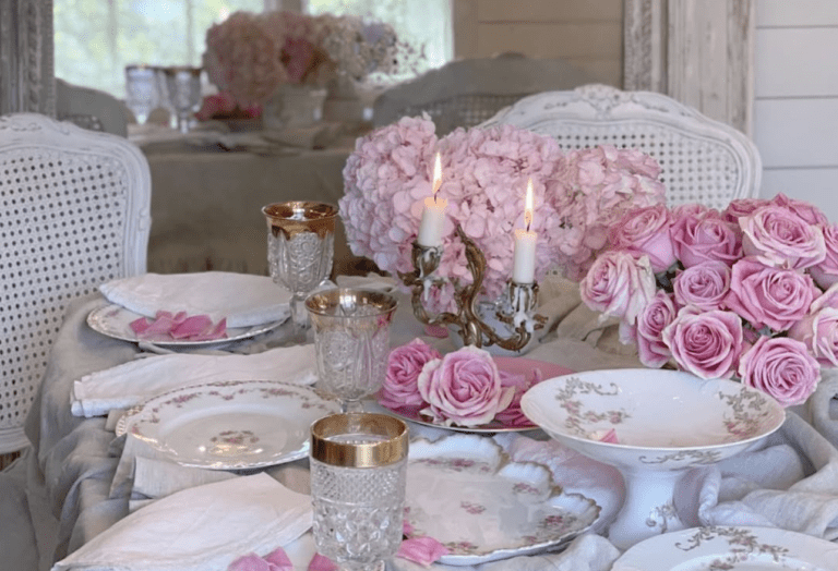 A Charming Rose Covered Cottage