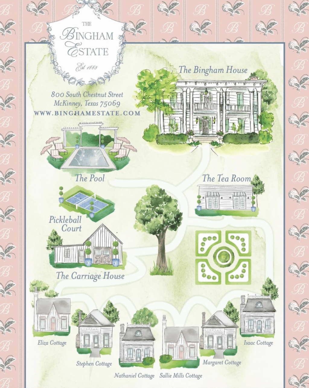 bingham estate map - The Glam Pad