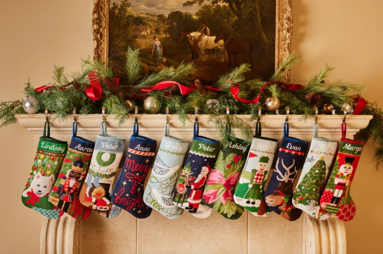 Bauble Stockings on Shark Tank, Ben Pentreath for Fortnum & Mason, and The Dayle Haddon Collection at Freeman’s